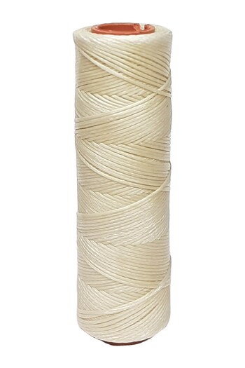 Hobigram Decorative Ribbon Cream Waxed Thread 10 Mt – Decorative Ribbon, Stylish Design, Women's Accessory – Decorative