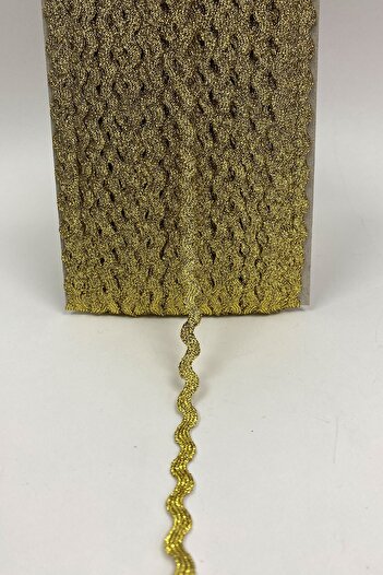Hobigram Decorative Strip Gold Zigzag Water Stone Grout 10 Mt – Decorative Strip, Stylish Design, Women's Accessory – De