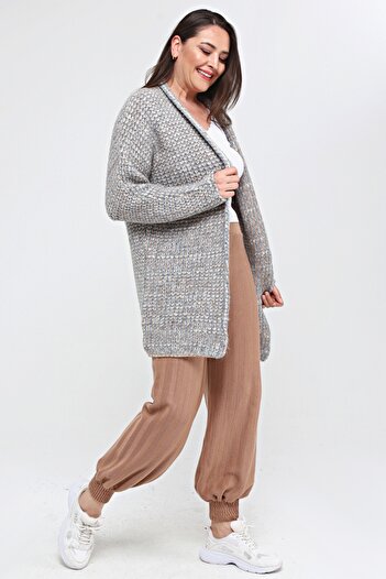 Laden Knitwear Large Size Oversize Woolen Soft Loose Women's Thick Cardigan