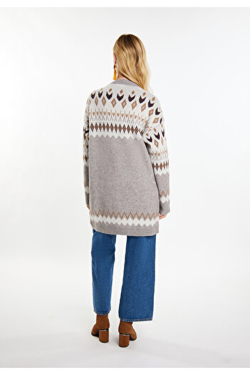 USHA FESTIVAL Strick Cardigan rakata