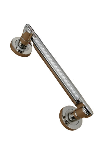 Sofuoğlu Şebboy Maner de tragere din inox cu rozetă / 20 Cm / Nichel-satinat - Preţul este pentru 1 bucată