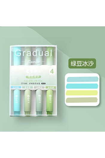 ASTAMON Colored Marking Marker Pen Set GREEN Pocket Type Marker Marking Pen Soft Colors