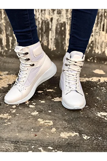 BOA Ba0600 Lace-Up White Boxer Unisex Sports Boots