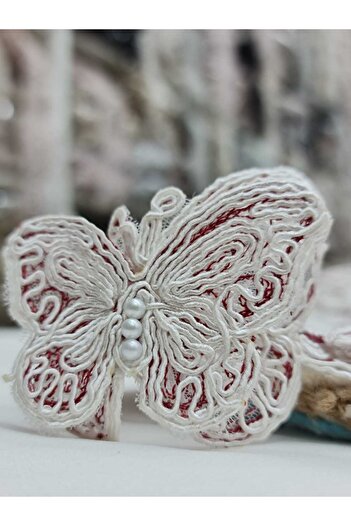Esteks Dantel ve Tekstil Aksesuarları Ribbon Butterfly Lace 1 meter 12 motifs