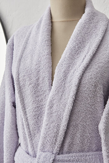 Karaca Home Σετ μπουρνούζι 100% μαλλί S M Lilac