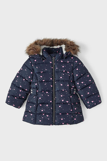 name ıt NAME IT GIRL'S HOODED COAT13218450