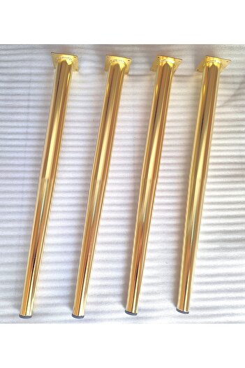 DEMONTEPARK 4 Pieces-metal Conical Leg-table Leg-gold Color-73.5cm-(VERTICAL FEET)(PIPE DIAMETER 5.1CM)