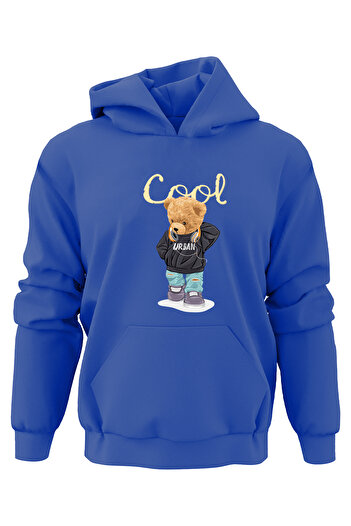 ADA BEBEK ÇOCUK Παιδικό φούτερ Unisex Oversize Cool Bear με στάμπα