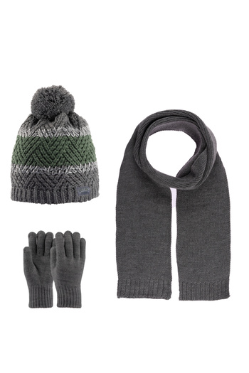Kitti Set of 3 Scarf Beanie Gloves for 9-15 Years Old Boys