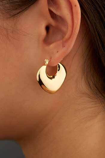 Joy of Jade Moment Women's Hoop Earrings, Gold