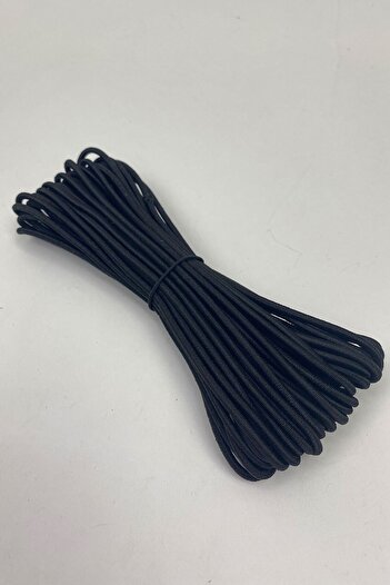 Hobigram Decorative Stripe Black Round Rubber 10 Mt – Decorative Stripe, Stylish Design, Women's Accessory – Decor