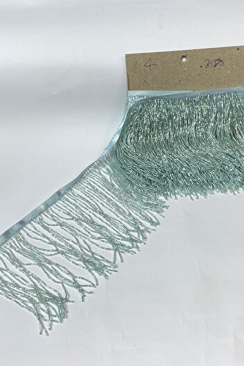 Hobigram Decorative Ribbon Water Green Beaded 15 cm Fringe Tassel – Decorative Ribbon