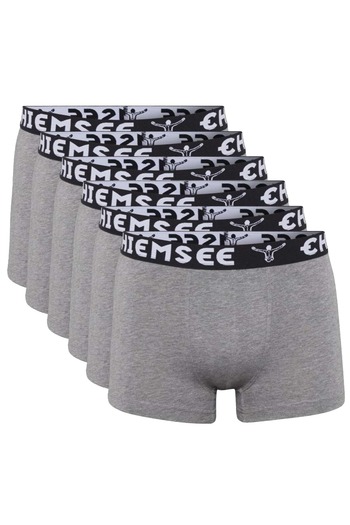 Chiemsee Herren Boxershorts, 6er Pack - Shorts, Logobund, einfarbig