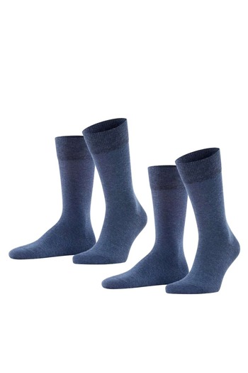 FALKE Herren Socken, 2er Pack - Happy, Kurzsocken, Baumwolle