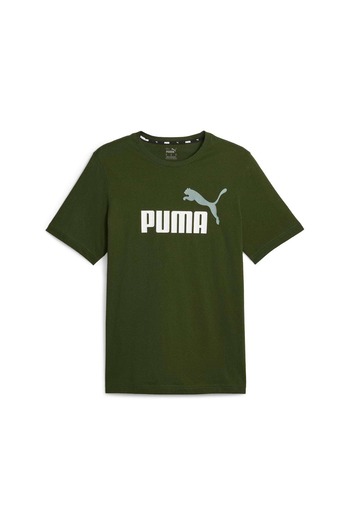Puma Herren T-Shirt - ESS+ Essentials 2 Col Logo Tee, Rundhals, Kurzarm, uni