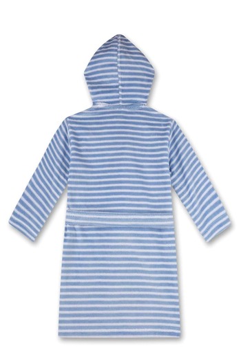 Sanetta Kinder Bademantel - Bademode, Baumwolle, Kapuze, Tasche, Streifen