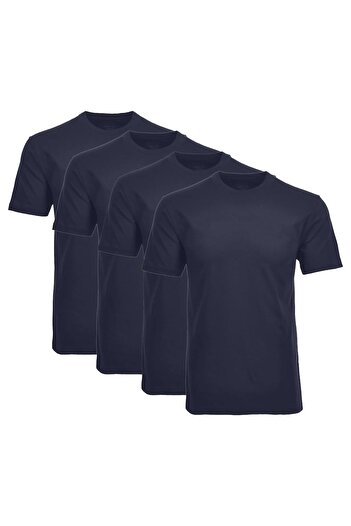 Ragman Herren T-Shirt 4er Pack - 1/2 Arm, Unterhemd, Rundhals