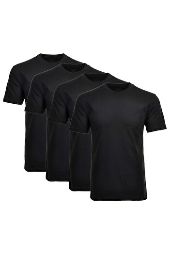Ragman Herren T-Shirt 4er Pack - 1/2 Arm, Unterhemd, Rundhals