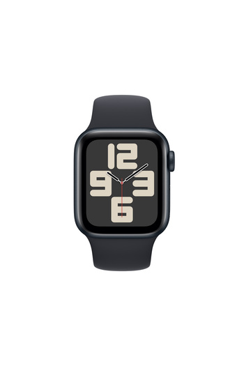 Apple Watch SE GPS 40mm Gece Yarısı Alüminyum Kasa ve Gece Yarısı Spor Kordon - S/M