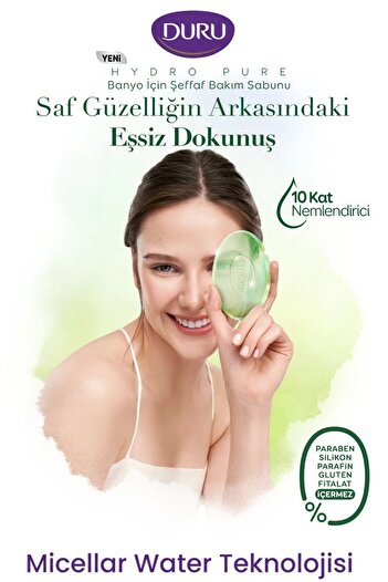 Duru Hydro Pure Aloe Vera Transparent Shower Care Soap 8 Pieces