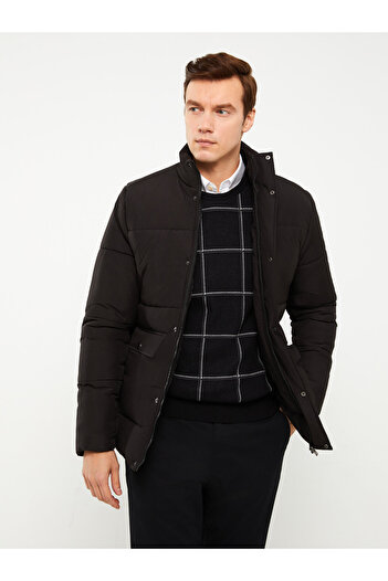 LC Waikiki Pufferjacke für Herren – Standardgröße, Stehkragen