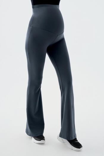 Artış Thermal Raised Warm Stretchy Waist Adjustable Winter Spanish Leg Maternity Leggings