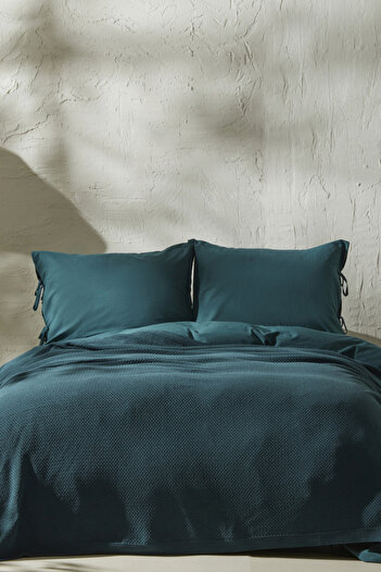 Karaca Home 4 Elements Double Knitwear Blanket Petrol