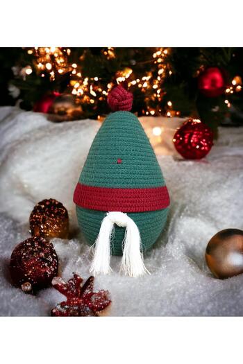 AYŞE SERHOŞOĞLU HOME DESİGN New Year Santa Claus Decorative Basket - Design, Storage Box and Gift
