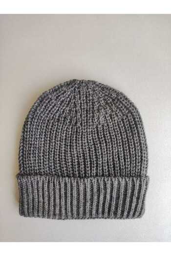 Meriç bebe Flexible Thessaloniki Knit Knitwear Basic Standard Unisex Smoked Beanie 1-4 Years