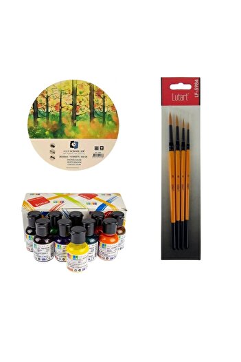Art Tone Mürekkep Başlangıç Seti + Südor Çini Mürekkebi 10 Renk + defter+fırça