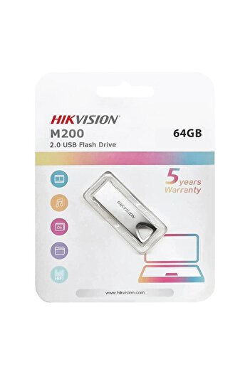 Hikvision Hs-usb-m200/64g Usb2.0 64 جيجابايت ذاكرة فلاش معدنية