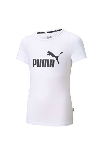 Puma Mädchen T-Shirt - ESS Logo Tee, Rundhals, Kurzarm, uni