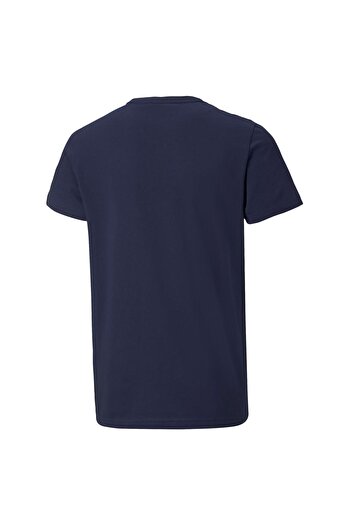 Puma Boys' T-Shirt - Cotton, plain, logo print, round neck