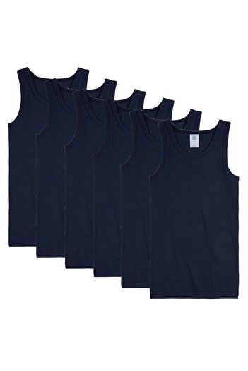 Sanetta Jungen Unterhemd 6er Pack - Shirt ohne Arme, Tank Top, Basic, Organic Cotton