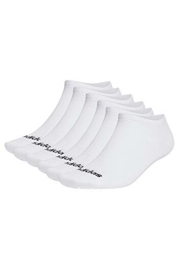 adidas Unisex Sneakersocken, 6er Pack - Thin Linear Low-Cut, dünne Socken, Logo, einfarbig