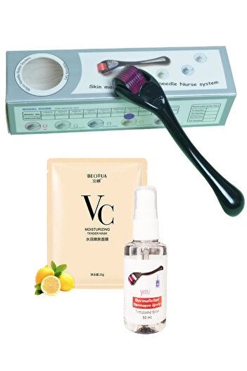 YMR Dermaroller 540 iğne 1,50mm Saç Yüz Vücut İçin Dermaroller