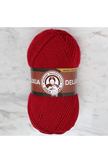 Ören Bayan Deluxia Hand Knitting Thread 100 gr Color 034 Flag Red