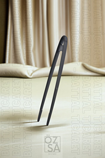 ÖzSa Home Practical Fireproof Non-Stick Hard Teflon Plastic Tweezer Tongs | Tweezer Tongs Durable Up to 220 Degrees