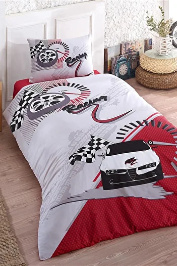Taç Crystal Ranforce Single Duvet Cover Set Race