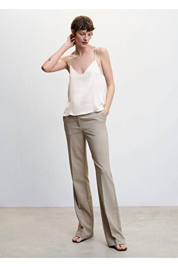 MANGO Woman Satin Strap Blouse