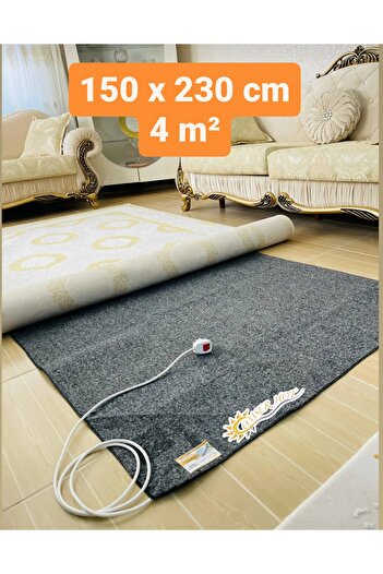 ÖMSER HOT Yeni Nesil Elektrikli Halı Altı Isıtıcı Yerden Isıtma 150 x 230 cm