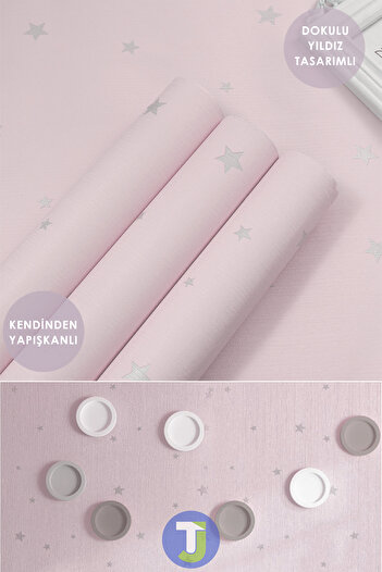 Technojet Self Adhesive Star Look Kitchen Wall Cabinet Kids Room Covering 60X100cm