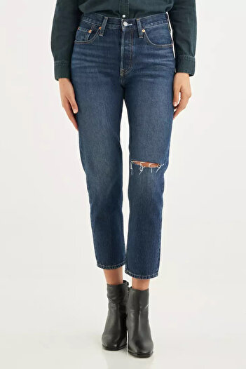 Levi's 501 Pantaloni din denim cu talie înaltă, cu picior scurt, cu croială dreaptă, 36200