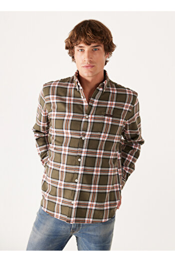 WRANGLER Regular Fit Multicolored Men's Shirt W232384900 Long Sleeve Shirt
