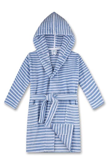 Sanetta Kinder Bademantel - Bademode, Baumwolle, Kapuze, Tasche, Streifen