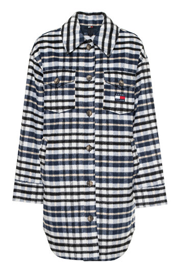 Tommy Jeans Palton Femei / Fete ALB/MULTI