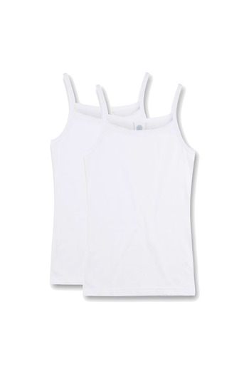 Sanetta Mädchen Unterhemd, 2er Pack - Shirt ohne Arme, Top