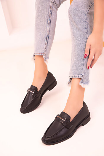 SOHO Black Women's Loafer Shoes 18339