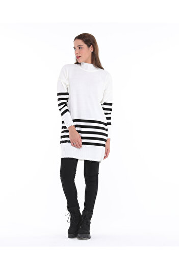MA ananas Women's Striped Knitwear Tunic