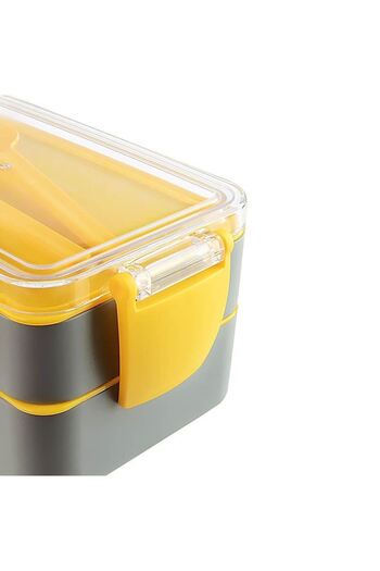 Titiz Plastic Meticulous Aroni Fely Fiambrera 2 Layer Blue Lunch Box ARN-9477